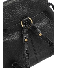 THE BRIDGE MARTINA Rucksack aus geh&auml;mmertem Leder Schwarzes Gold - Damentaschen - 5