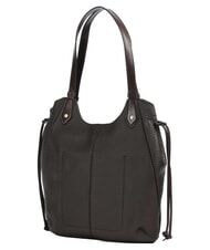 THE BRIDGE MARTINA Schultertasche, Leder Mokka mit Gold - Damentaschen - 3