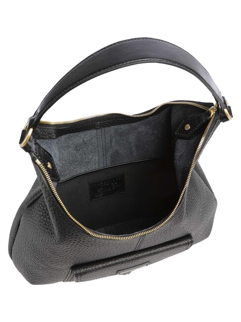 MARTINA Schultertasche, Leder Schwarzes Gold - Damentaschen