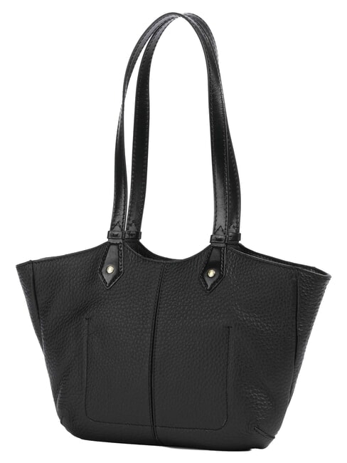MARTINA Schultertasche, Leder Schwarzes Gold - Damentaschen