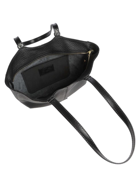 MARTINA Schultertasche, Leder Schwarzes Gold - Damentaschen