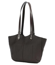 THE BRIDGE MARTINA Schultertasche, Leder Mokka mit Gold - Damentaschen - 3
