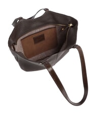 THE BRIDGE MARTINA Schultertasche, Leder Mokka mit Gold - Damentaschen - 5
