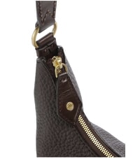 THE BRIDGE MARTINA Schultertasche, Leder Mokka mit Gold - Damentaschen - 5