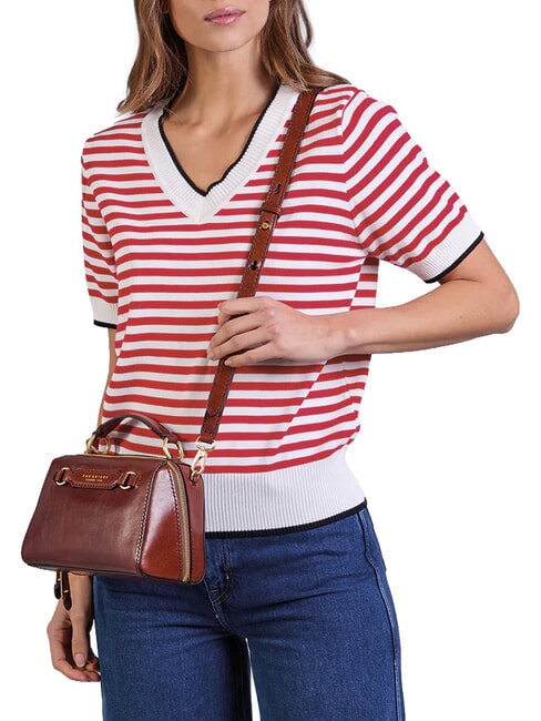 LAURA Mini-Handtasche mit Schulterriemen BRAUN - Damentaschen
