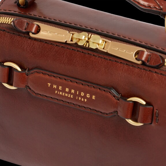 LAURA Mini-Handtasche mit Schulterriemen BRAUN - Damentaschen