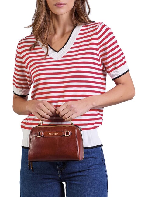 LAURA Mini-Handtasche mit Schulterriemen BRAUN - Damentaschen