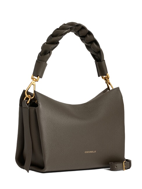 BOHEME Handtasche, mit Schultergurt, aus Leder Schlamm/Honig - Damentaschen