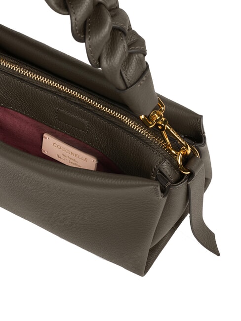 BOHEME Handtasche, mit Schultergurt, aus Leder Schlamm/Honig - Damentaschen