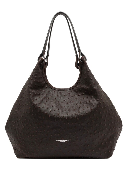 DUA Schultertasche, Leder ausgedr&uuml;ckt - Damentaschen
