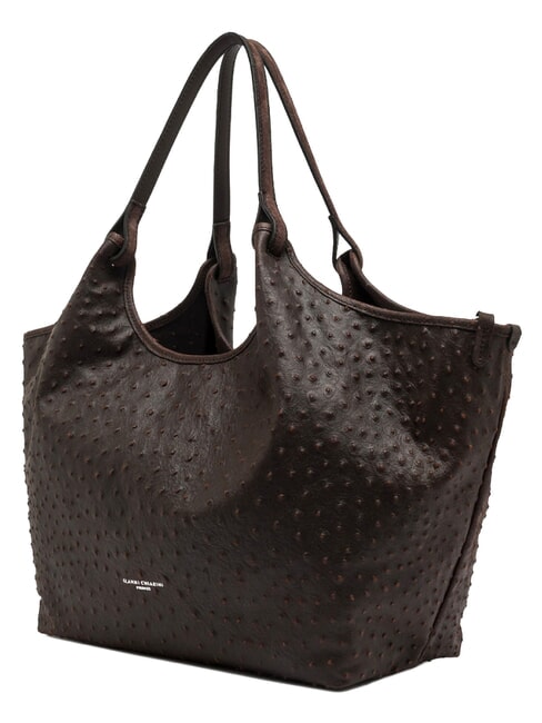 DUA Schultertasche, Leder ausgedr&uuml;ckt - Damentaschen