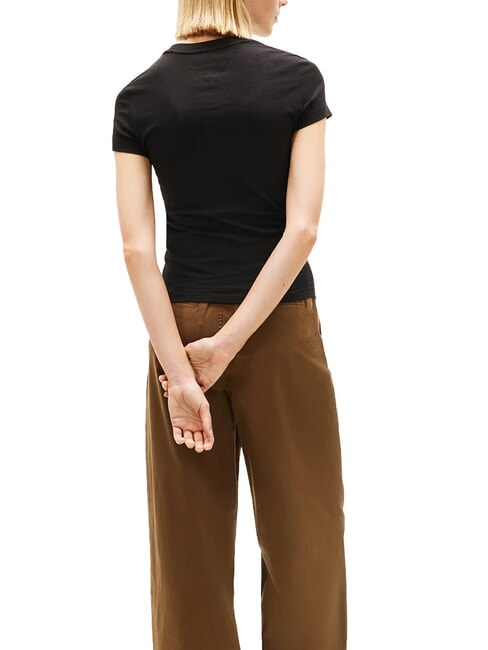 TJ FLAG Baumwoll-T-Shirt Schwarz - T-Shirts und Tops f&uuml;r Damen