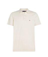 TOMMY HILFIGER TH Kurzarm-Poloshirt elfenbeinfarbenes Bl&uuml;tenblatt - Herren-Polo-Shirts/Herren-Polo-Shirt/Herrenpoloshirt/Herrenpoloshirts - 3