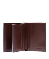 PIQUADRO BLUE SQUARE Lederkartenetui mit Klappe - Brieftaschen Herren