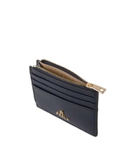 FURLA CAMELIA Flacher Kartenhalter aus Leder Tintenblau - Brieftaschen Damen - 3