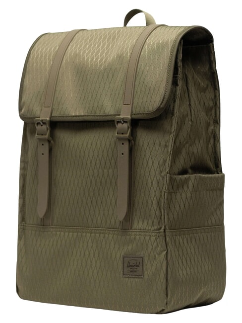 SURVEY  Rucksack aus recyceltem PET Efeugr&uuml;ner Diamant - Rucks&auml;cke f&uuml;r Schule &amp; Freizeit