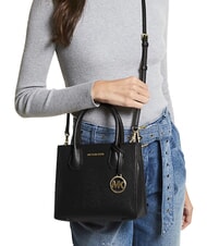 MICHAEL KORS MERCER Handtasche mit Schulterriemen aus Leder Schwarz - Damentaschen - 2