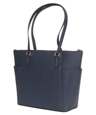 MICHAEL KORS CHARLOTTE Einkaufstasche aus Leder Marine - Damentaschen - 2