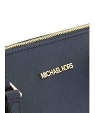 MICHAEL KORS CHARLOTTE Einkaufstasche aus Leder Marine - Damentaschen - 3