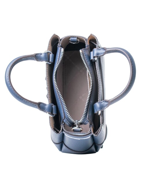 REED Mini-Handtasche aus Leder Marine - Damentaschen