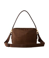 BORBONESE B-CLUB Schultertasche mit Schultergurt Kastanie - Damentaschen - 3