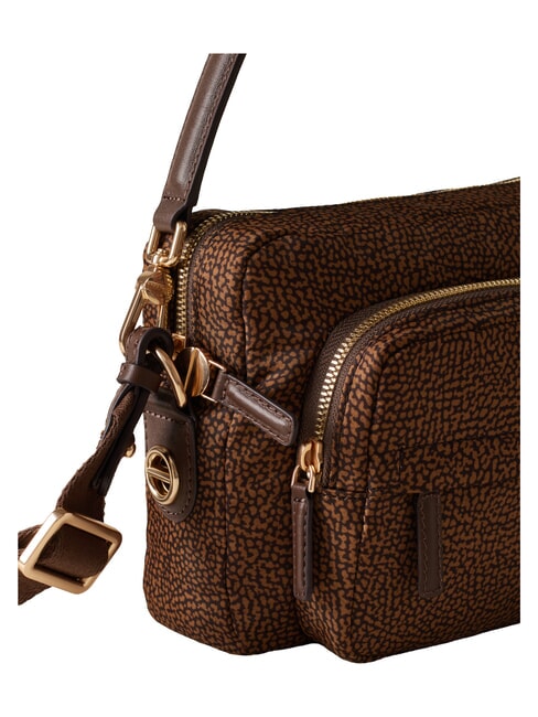 B-CLUB Schultertasche mit Schultergurt Kastanie - Damentaschen