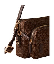BORBONESE B-CLUB Schultertasche mit Schultergurt Kastanie - Damentaschen - 4