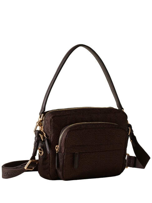 B-CLUB Schultertasche mit Schultergurt Schokolade - Damentaschen