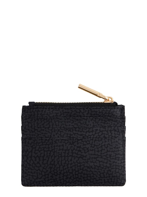 B-CLUB Kartenetui mit M&uuml;nzfach dunkles Schwarz - Brieftaschen Damen