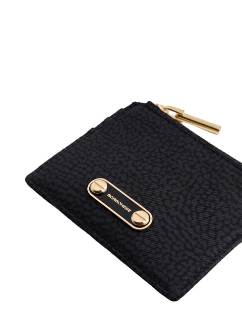 B-CLUB Kartenetui mit M&uuml;nzfach dunkles Schwarz - Brieftaschen Damen