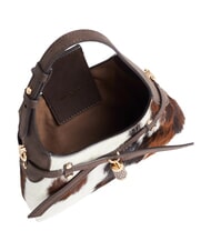 BORBONESE B-HALO Schultertasche mit Schultergurt nat&uuml;rlich/Kakao - Damentaschen - 4