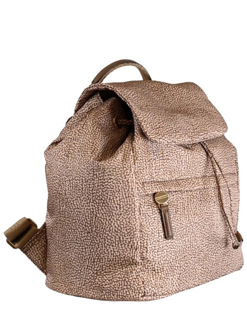 B-CLUB Rucksack mit Vordertasche beiger Meer - Damentaschen