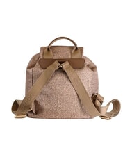 BORBONESE B-CLUB Rucksack mit Vordertasche beiger Meer - Damentaschen - 3