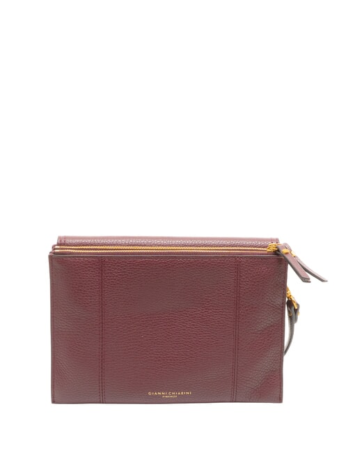 VICKY Kleine Schultertasche aus Leder antiker Rubin - Damentaschen