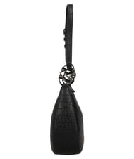 LOVE MOSCHINO JEWEL CROCO Schultertasche, verstellbar Schwarz - Damentaschen - 2
