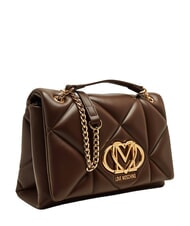 LOVE MOSCHINO EMBOSSED QUILTED Schultertasche, gesteppt braun - Damentaschen - 3