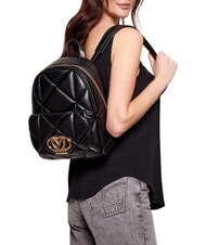 LOVE MOSCHINO EMBOSSED QUILTED Gesteppter Rucksack Schwarz - Damentaschen - 2