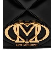 LOVE MOSCHINO EMBOSSED QUILTED Gesteppter Rucksack Schwarz - Damentaschen - 5