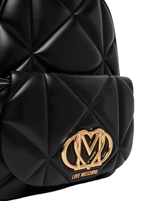EMBOSSED QUILTED Gesteppter Rucksack Schwarz - Damentaschen
