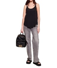LOVE MOSCHINO EMBOSSED QUILTED Gesteppter Rucksack Schwarz - Damentaschen - 8