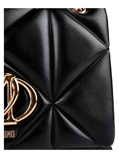 EMBOSSED QUILTED Schultertasche, gesteppt Schwarz - Damentaschen