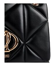 LOVE MOSCHINO EMBOSSED QUILTED Schultertasche, gesteppt Schwarz - Damentaschen - 4