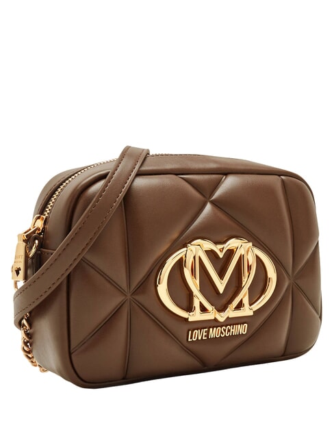 EMBOSSED QUILTED Mini-Stepptasche braun - Damentaschen