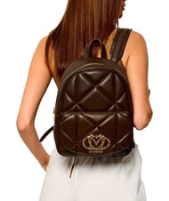 LOVE MOSCHINO EMBOSSED QUILTED Gesteppter Rucksack braun - Damentaschen - 2