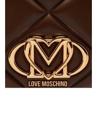 LOVE MOSCHINO EMBOSSED QUILTED Gesteppter Rucksack braun - Damentaschen - 7