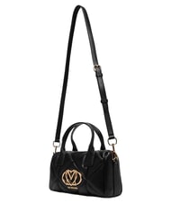 LOVE MOSCHINO EMBOSSED QUILTED Handtasche mit Schulterriemen Schwarz - Damentaschen - 4