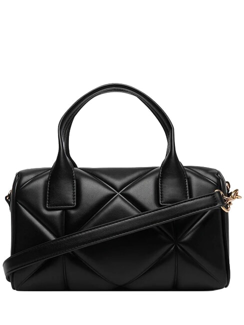 EMBOSSED QUILTED Handtasche mit Schulterriemen Schwarz - Damentaschen