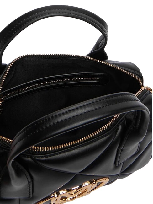 EMBOSSED QUILTED Handtasche mit Schulterriemen Schwarz - Damentaschen