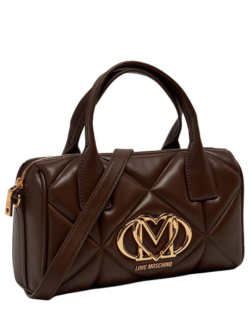 EMBOSSED QUILTED Handtasche mit Schulterriemen braun - Damentaschen