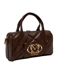 LOVE MOSCHINO EMBOSSED QUILTED Handtasche mit Schulterriemen braun - Damentaschen - 3